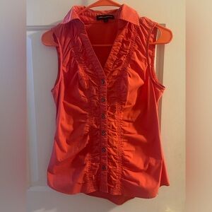Express button down sleeveless top